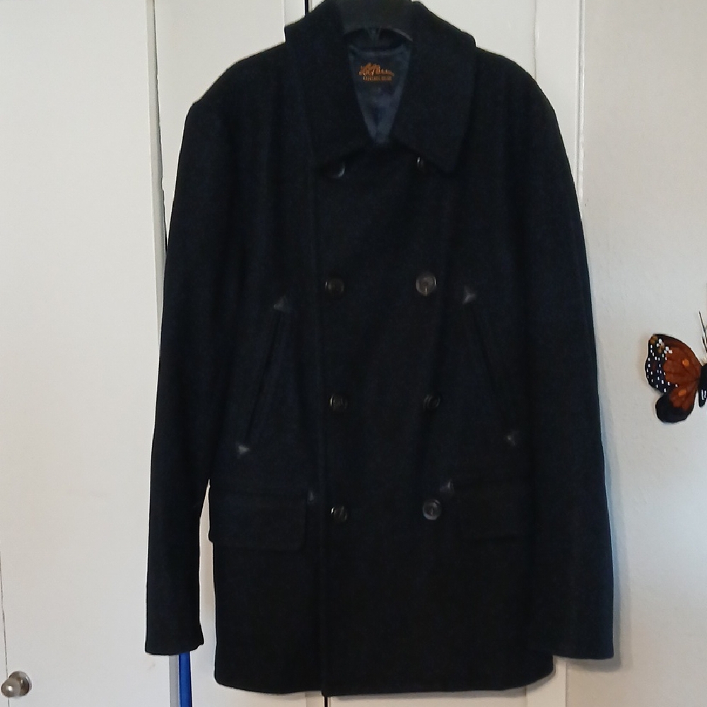Elegant Black Peacoat for Men